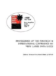 Proceedings 1988 Vldb Conference 14th International Conference on Very Large Data Bases,0934613753,9780934613750