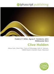 Clive Holden,6134326305,9786134326308