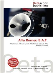 Alfa Romeo B.A.T.,6134728306,9786134728300