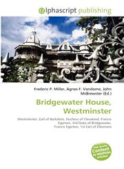 Bridgewater House, Westminster,6132867155,9786132867155