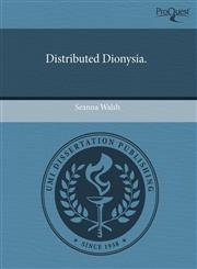 Distributed Dionysia.,1243484071,9781243484079
