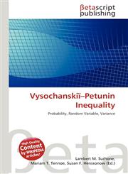 Vysochanskiï-Petunin Inequality,6131173532,9786131173530