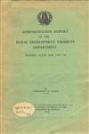Administration Report of the Rural Development Projects Department Madras State for 1957-58