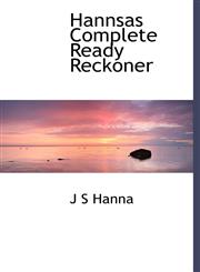 Hannsas Complete Ready Reckoner,111775121X,9781117751214