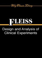 Design and Analysis of Clinical Experiments,0471349917,9780471349914