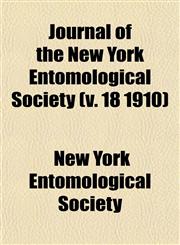 Journal of the New York Entomological Society (v. 18 1910),1152990438,9781152990432
