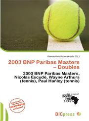 2003 BNP Paribas Masters - Doubles,6137743225,9786137743225