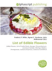 List of Edible Flowers,6135613006,9786135613001