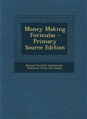 Money Making Formulas - Primary Source Edition,1294075012,9781294075011