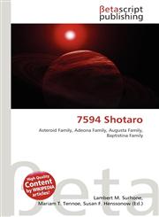 7594 Shotaro,6137593460,9786137593462