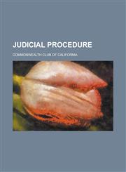 Judicial Procedure,1230092501,9781230092508
