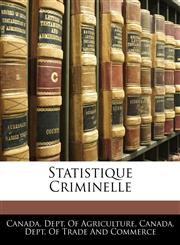 Statistique Criminelle,1141742985,9781141742981