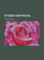 Etudes Sur Pascal,123445680X,9781234456801