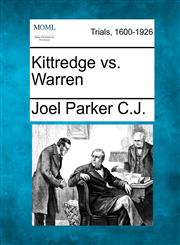 Kittredge vs. Warren,1241206848,9781241206840
