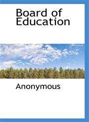 Board of Education,1117759938,9781117759937