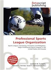 Professional Sports League Organization,6131014744,9786131014741