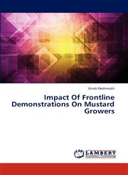 Impact of Frontline Demonstrations on Mustard Growers,3659312347,9783659312342
