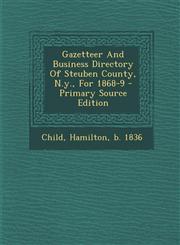Gazetteer and Business Directory of Steuben County, N.Y., for 1868-9 - Primary Source Edition,1293663700,9781293663707