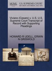 Viviano (Cesare) v. U.S. U.S. Supreme Court Transcript of Record with Supporting Pleadings,1270559133,9781270559139