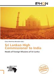 Sri Lankan High Commissioner to India,6139197139,9786139197132