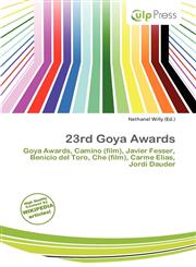 23rd Goya Awards,6137107094,9786137107096