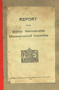 Report of the District Administration (Reconstruction) Committee