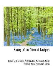 History of the Town of Rockport,1116658380,9781116658385