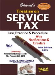 Treatise on Service Tax Law, Practice & Procedure with Notifications & Circulars 2 Vols. 16th Edition,8177339249,9788177339246