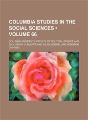 Columbia studies in the social sciences (Volume 66),1154323293,9781154323290