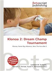 Klonoa 2 Dream Champ Tournament,6134478849,9786134478847