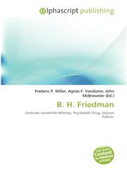 B. H. Friedman,6134261408,9786134261401