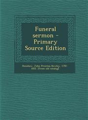 Funeral sermon - Primary Source Edition,1293038091,9781293038093