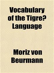 Vocabulary of the Tigré Language,1152737074,9781152737075