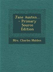 Jane Austen... - Primary Source Edition,1294366874,9781294366874