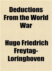 Deductions From the World War,1152021583,9781152021587