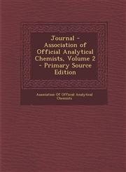 Journal - Association of Official Analytical Chemists, Volume 2 - Primary Source Edition,1295166569,9781295166565