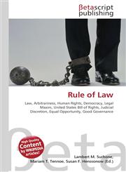 Rule of Law,6130307586,9786130307585