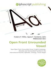 Open Front Unrounded Vowel,6134306142,9786134306140