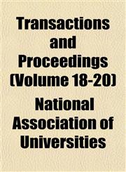 Transactions and Proceedings (Volume 18-20),1152077481,9781152077485