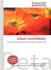 Lilium Lancifolium,6134863378,9786134863377