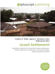 Israeli Settlement,6130066880,9786130066888