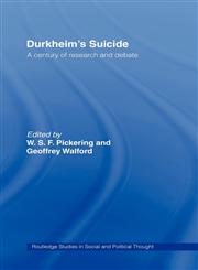 Durkheim's Suicide,0415205824,9780415205825