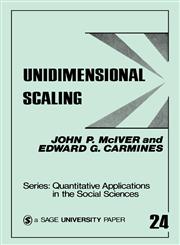 Unidimensional Scaling,0803917368,9780803917361