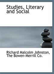 Studies, Literary and Social,1140303058,9781140303053