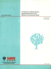 The Importance of Being Informed Experimental Evidence on the Demand for Environmental Quality,9993382671,9789993382676