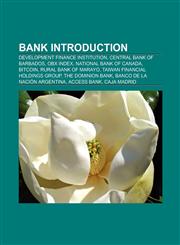 Bank Introduction Development finance institution, Central Bank of Azerbaijan, OBX Index, Rural Bank of Marayo, Central Cooperative Bank,1157591205,9781157591207