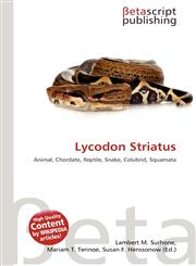 Lycodon Striatus,6135202383,9786135202380