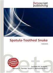 Spatula-Toothed Snake,6136362627,9786136362625
