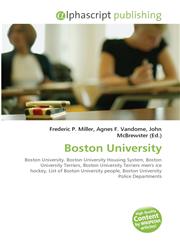 Boston University,6130045654,9786130045654