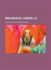 Nouveaux Lundis (1),1154891801,9781154891805